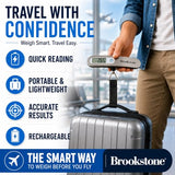 Brookstone Digital Luggage Scale, Compact Handheld, Portable