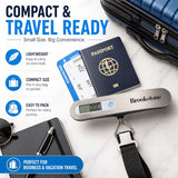 Brookstone Digital Luggage Scale, Compact Handheld, Portable