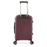 Brookstone Luggage Nelson Spinner Suitcase, Plum, Carry - On