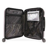 Brookstone Luggage Nelson Spinner Suitcase, Plum, Carry - On