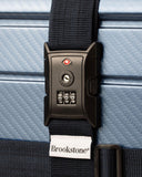 Brookstone Luggage Strap - 2 - in - 1 TSA - Approved Expandable Luggage Straps for Suitcases with Keyless 3 - Digit Combination Lock, Size One Size, Blue