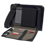 Broonel Black Leather Laptop Messenger Case - Compatible with Lenovo Yoga 7i 16" 2 in 1 Laptop