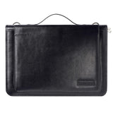 Broonel Black Leather Laptop Messenger Case - Compatible with Lenovo Yoga 7i 16" 2 in 1 Laptop