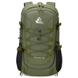 Bseash 40L Waterproof Hiking Camping Backpack with Rain Cover, Outdoor Sport Travel Bag Daypack for Climbing Skiing Cycling (Army Green)