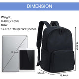 BTOOP Backpack for School Girls Teens Lightweight College Bookbag Casual Work Travel Laptop Backpack for Women Water Resistant Black Backpacks(Black)