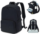 BTOOP Backpack for School Girls Teens Lightweight College Bookbag Casual Work Travel Laptop Backpack for Women Water Resistant Black Backpacks(Black)