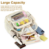 BTOOP Clear Backpack Heavy Duty Transparent Backpack 17" See Through Bookbag for College Work Festival Security with Padded Strap Large Capacity