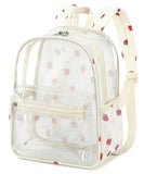 BTOOP Clear Mini Backpack for Stadium Events 12x12x6 Small Transparent Backpacks Plastic See Through Clear Bag for Concerts Work Festival Security Travel