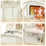 BTOOP Clear Mini Backpack for Stadium Events 12x12x6 Small Transparent Backpacks Plastic See Through Clear Bag for Concerts Work Festival Security Travel