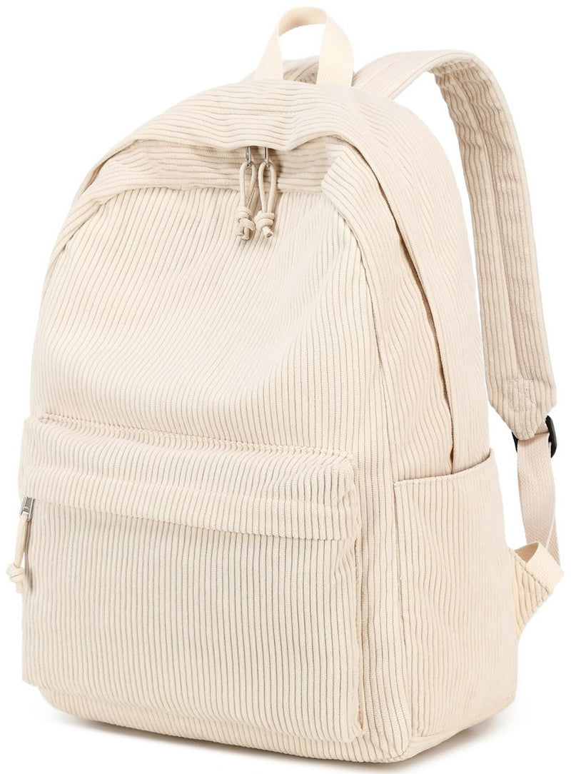 BTOOP School Backpack for Teens Large Corduroy Bookbag Lightweight 15.6 inch Laptop Bag for Girls Women Casual High School College