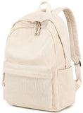 BTOOP School Backpack for Teens Large Corduroy Bookbag Lightweight 15.6 inch Laptop Bag for Girls Women Casual High School College