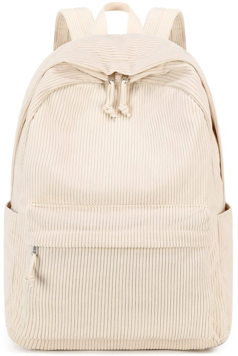 BTOOP School Backpack for Teens Large Corduroy Bookbag Lightweight 15.6 inch Laptop Bag for Girls Women Casual High School College