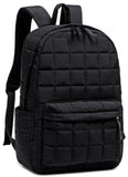 BTOOP Travel Backpack for Women Work Backpack Quilted College Backpacks for School Fit 15.6 Inch Laptop (Quilting-Black)