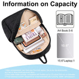 BTOOP Travel Backpack for Women Work Backpack Quilted College Backpacks for School Fit 15.6 Inch Laptop (Quilting - Black)
