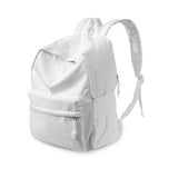 Buluzine DIY Canvas Backpack White Backpack Large Casual Daypack Satchel Laptop Backpack Unisex, standard