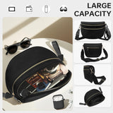 Bum Bag Crossbody Bags for Women Fashion Waist Packs Large Fanny Packs Belt Bag Checkered Purse Handbags Wallets Purses Trendy Shoulder Bag (Black - new, One Size)