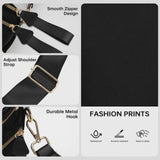 Bum Bag Crossbody Bags for Women Fashion Waist Packs Large Fanny Packs Belt Bag Checkered Purse Handbags Wallets Purses Trendy Shoulder Bag (Black - new, One Size)