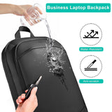 Business Backpack for Men 17 Inch,Slim & Expandable Waterproof Travel Laptop Backpack with USB Charger Port,Anti - Theft Lightweight Large Work Computer Bag,College Laptop Backpacks Gifts for Men Women