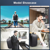 Business Backpack for Men 17 Inch,Slim & Expandable Waterproof Travel Laptop Backpack with USB Charger Port,Anti - Theft Lightweight Large Work Computer Bag,College Laptop Backpacks Gifts for Men Women