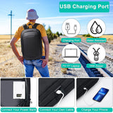 Business Backpack for Men 17 Inch,Slim & Expandable Waterproof Travel Laptop Backpack with USB Charger Port,Anti - Theft Lightweight Large Work Computer Bag,College Laptop Backpacks Gifts for Men Women