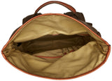 Buxton Men's Expedition II Huntington Gear Fold - over Canvas Backpack, Olive, One Size