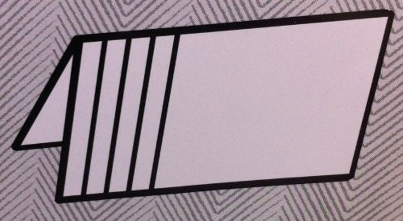 Buxton Stacked Vinyl Window Insert for Secretary or Checkbook Wallet