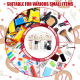 BuyCard Baseball Gifts Makeup Bag with Chenille Letter Patch, Clear Cosmetic Pouch PVC Organizer Purse, Waterproof Travel Bag, Portable Toiletry Storage Bag for Her Friends