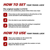 BV TSA Accepted Luggage Travel Lock, Set - Your - Own Combination Lock for School Gym Locker, Luggage Suitcase Baggage Locks, Filing Cabinets, Toolbox, Case (Champagne Gold, 2 Pack)