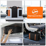 Bymontin Smart Suitcase - style Laptop Backpack, 25L / 35L Practical Travel Bag for Work, Leisure & Flight, Luggage - Style Commuter Pack (Black, 35L)