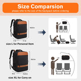 Bymontin Smart Suitcase - style Laptop Backpack, 25L / 35L Practical Travel Bag for Work, Leisure & Flight, Luggage - Style Commuter Pack (Black, 35L)