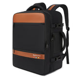 Bymontin Smart Suitcase - style Laptop Backpack, 25L / 35L Practical Travel Bag for Work, Leisure & Flight, Luggage - Style Commuter Pack (Black, 35L)