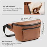 C Coiro Leather Camera Sling Bag, Weather Resistant Crossbody Camera Bag with Tripod Holder (Tripod not included), for Canon, Sony, Nikon, Professional Pouch for Photographers, Color Brown