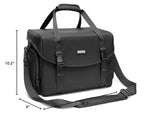 CADeN Camera Bag Case Shoulder Messenger Bag with Tripod Holder Compatible for Nikon, Canon, Sony, DSLR SLR Mirrorless Cameras Waterproof (Black, Large)