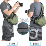 CADeN Camera Bag Sling Backpack Camera Case Waterproof with Rain Cover Tripod Holder, Compatible for DSLR/SLR Mirrorless Cameras (Canon Nikon Sony Pentax) and Accessories Green