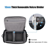 CADeN Compact Camera Shoulder Crossbody Bag Case Compatible for Nikon, Canon, Sony SLR/DSLR Mirrorless Cameras and Lenses Waterproof(1.0 S, Black)