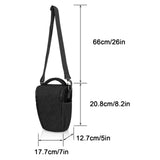 CADeN DSLR/SLR Camera Shoulder Bag Case with Adjustable Shoulder Strap, Compatible for Nikon, Canon, Sony Mirrorless Cameras Waterproof (Small)