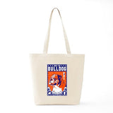 CafePress Obey The English Bulldog Tote Bag Reusable Natural Beige Canvas Shopping Bag