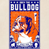 CafePress Obey The English Bulldog Tote Bag Reusable Natural Beige Canvas Shopping Bag