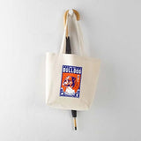 CafePress Obey The English Bulldog Tote Bag Reusable Natural Beige Canvas Shopping Bag