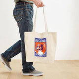 CafePress Obey The English Bulldog Tote Bag Reusable Natural Beige Canvas Shopping Bag