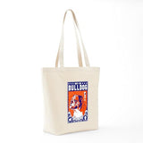CafePress Obey The English Bulldog Tote Bag Reusable Natural Beige Canvas Shopping Bag