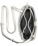 Calvin Klein Audrey Triple Compartment Crossbody, Cream Floral Emboss, One Size