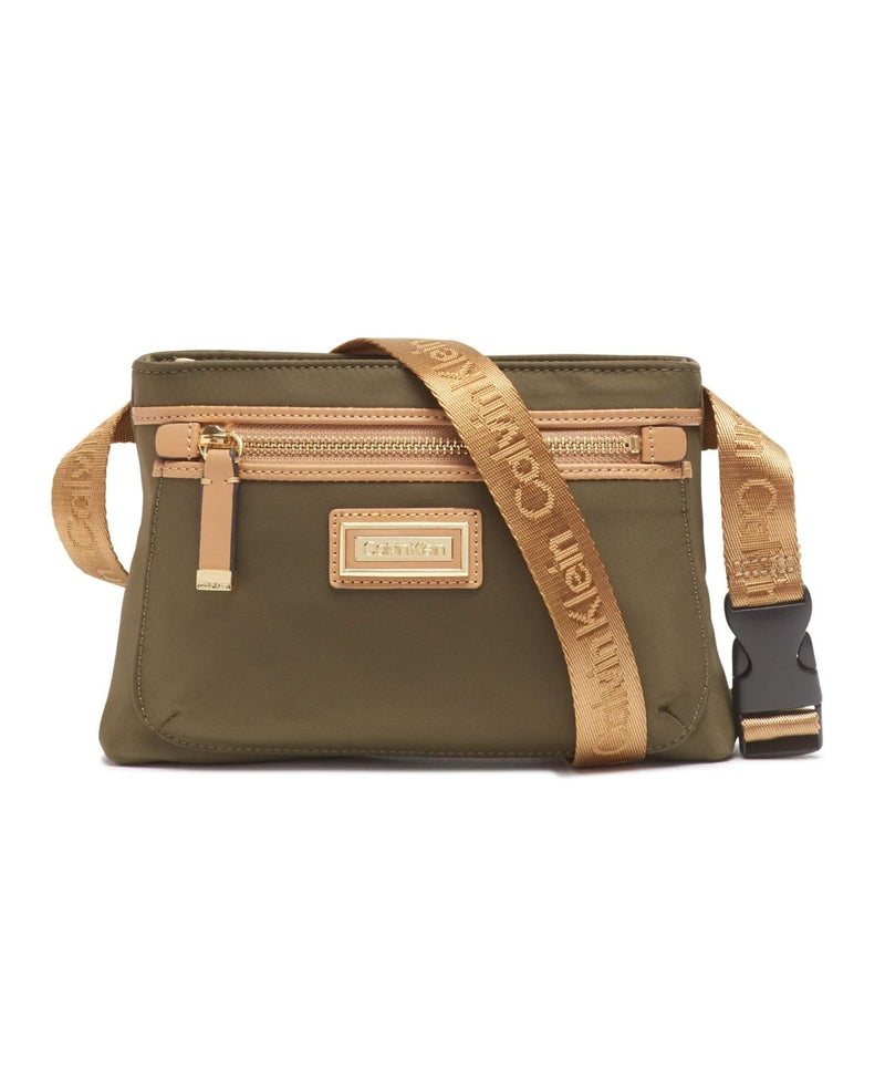 Calvin Klein Belfast Nylon Key Item Fanny Pack Belt Bag, Moss