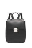 Calvin Klein Clove Triple Compartment Flap Backpack, Black/Silver, One Size