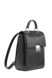 Calvin Klein Clove Triple Compartment Flap Backpack, Black/Silver, One Size