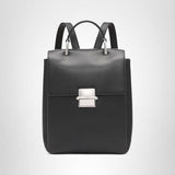 Calvin Klein Clove Triple Compartment Flap Backpack, Black/Silver, One Size