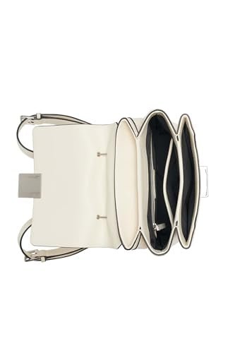 Calvin Klein Clove Triple Compartment Flap Backpack, Cherub White, One Size