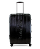 Calvin Klein Fulton 2.0 Hardside Spinner Luggage with TSA Lock, Black, 25 Inch