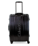 Calvin Klein Fulton 2.0 Hardside Spinner Luggage with TSA Lock, Black, 25 Inch