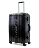 Calvin Klein Fulton 2.0 Hardside Spinner Luggage with TSA Lock, Black, 25 Inch